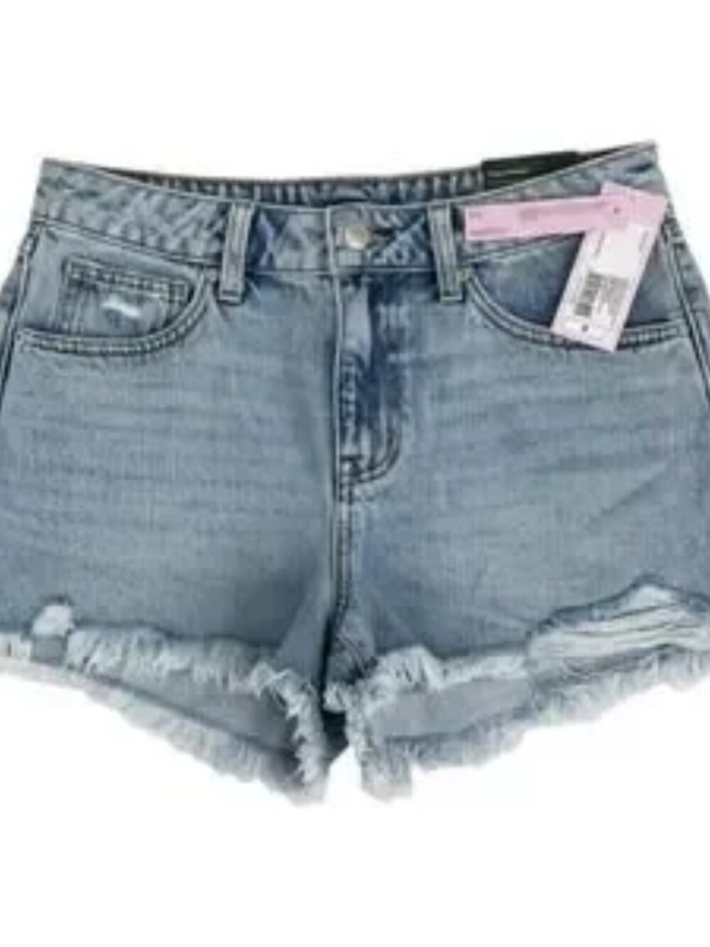 Wild Fable Womens Midrise Cut Off Denim Shorts Light Wash Size 6 2in